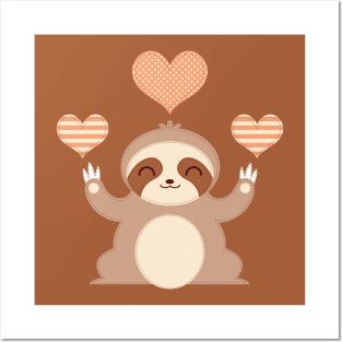 Stitched Sloth Posters and Art
